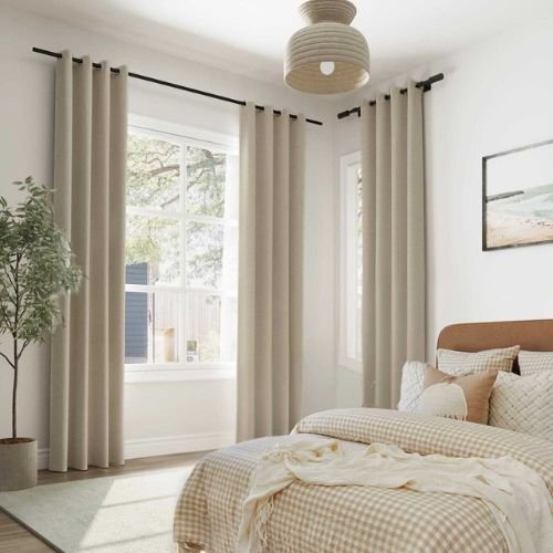 Light Grey Soundproof Dra | Soundproof Curtains Dubai — view 2